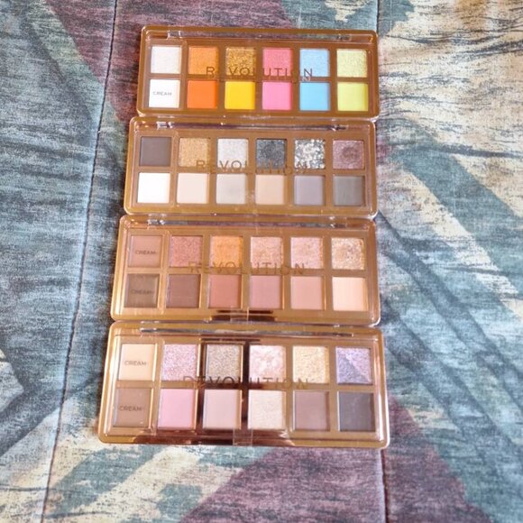 🌟 Revolution ICON 4-Piece Palette Bundle — Cream + Powder Hybrid Collection - Picture 1 of 2